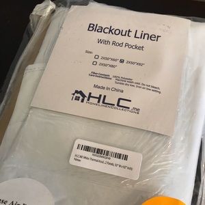 2x50x92 blackout curtain liners